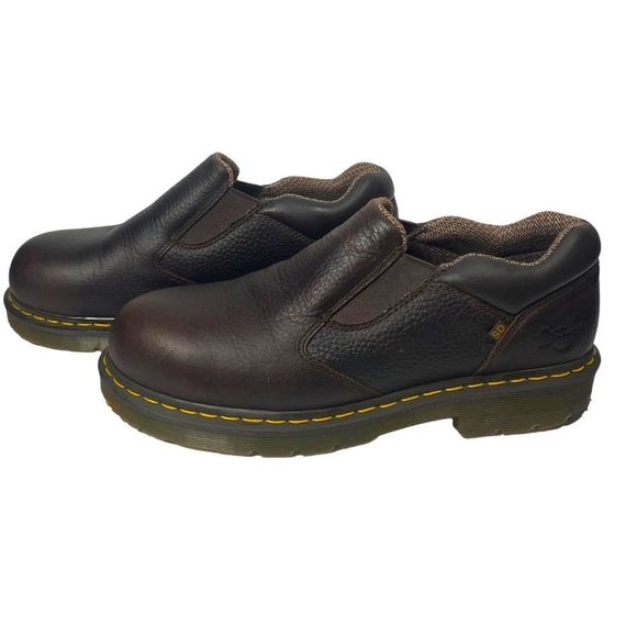 Dr. Martens Dunston Steel Toe Leather Slip On Slip Resistant Work Shoes Mens 10 - Picture 2 of 13